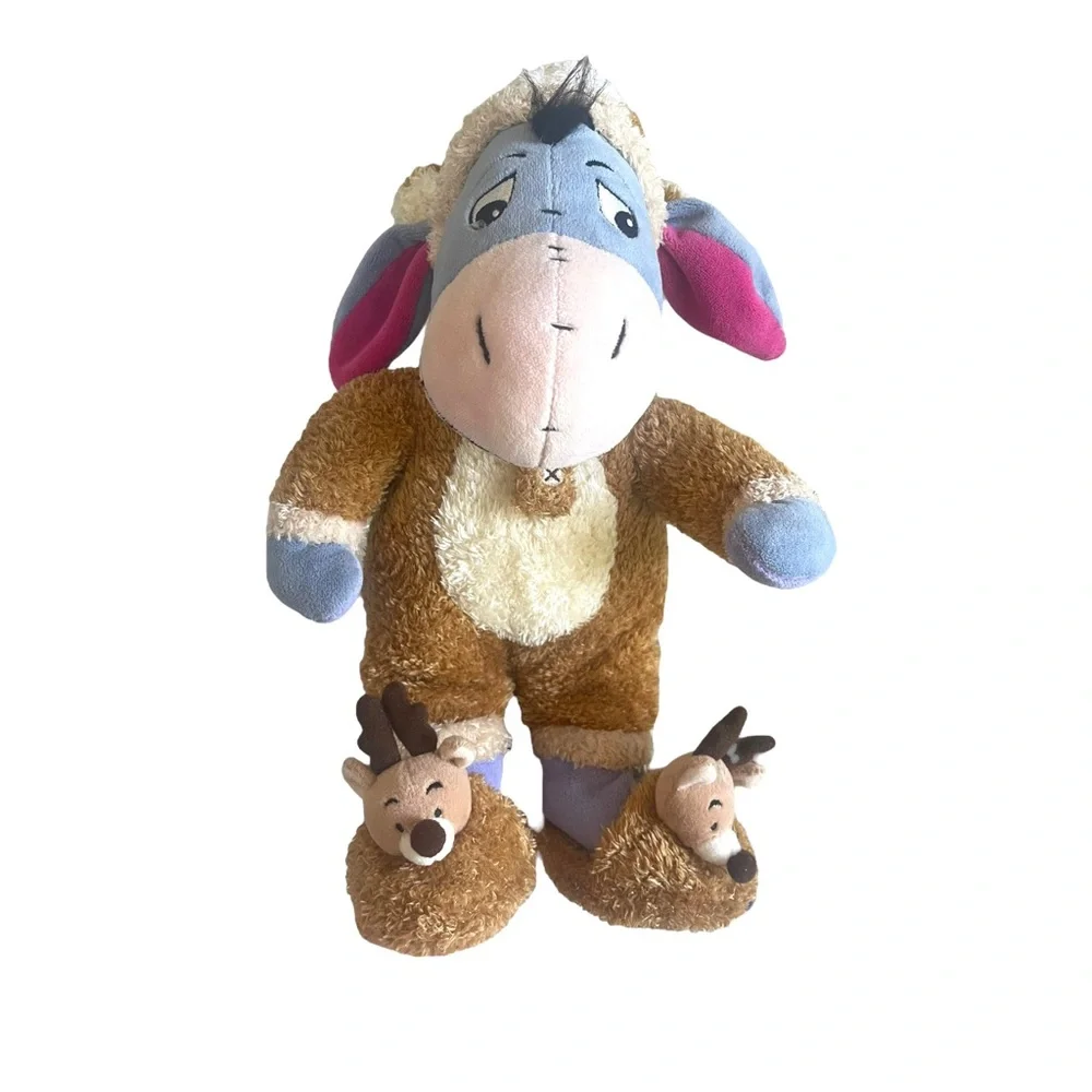 Winnie the Pooh EEYORE Reindeer Sleeper Pajamas Plush Disney Store Exclusive 13